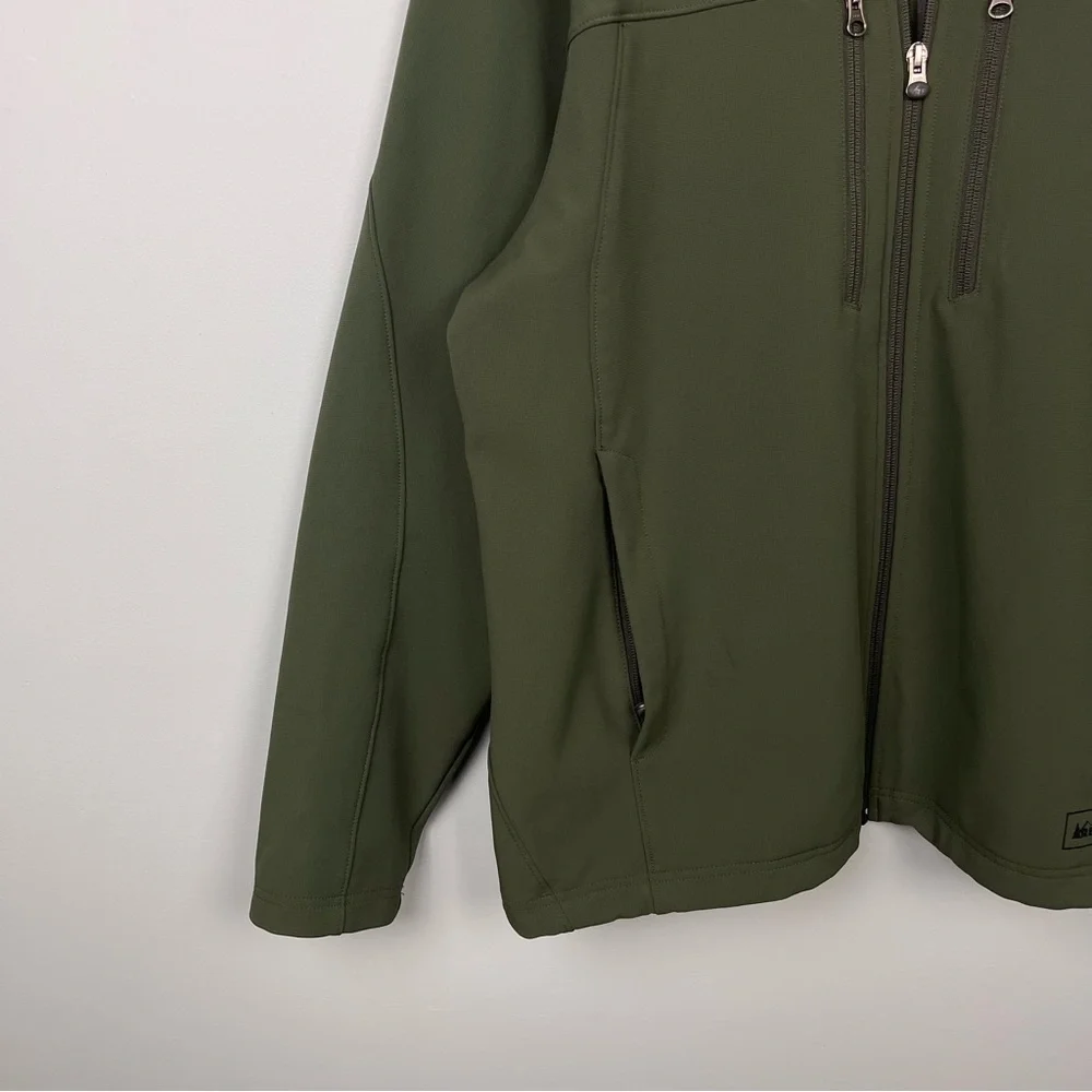 REI Olive Green Jacket Men's XL - Picture 4 of 9